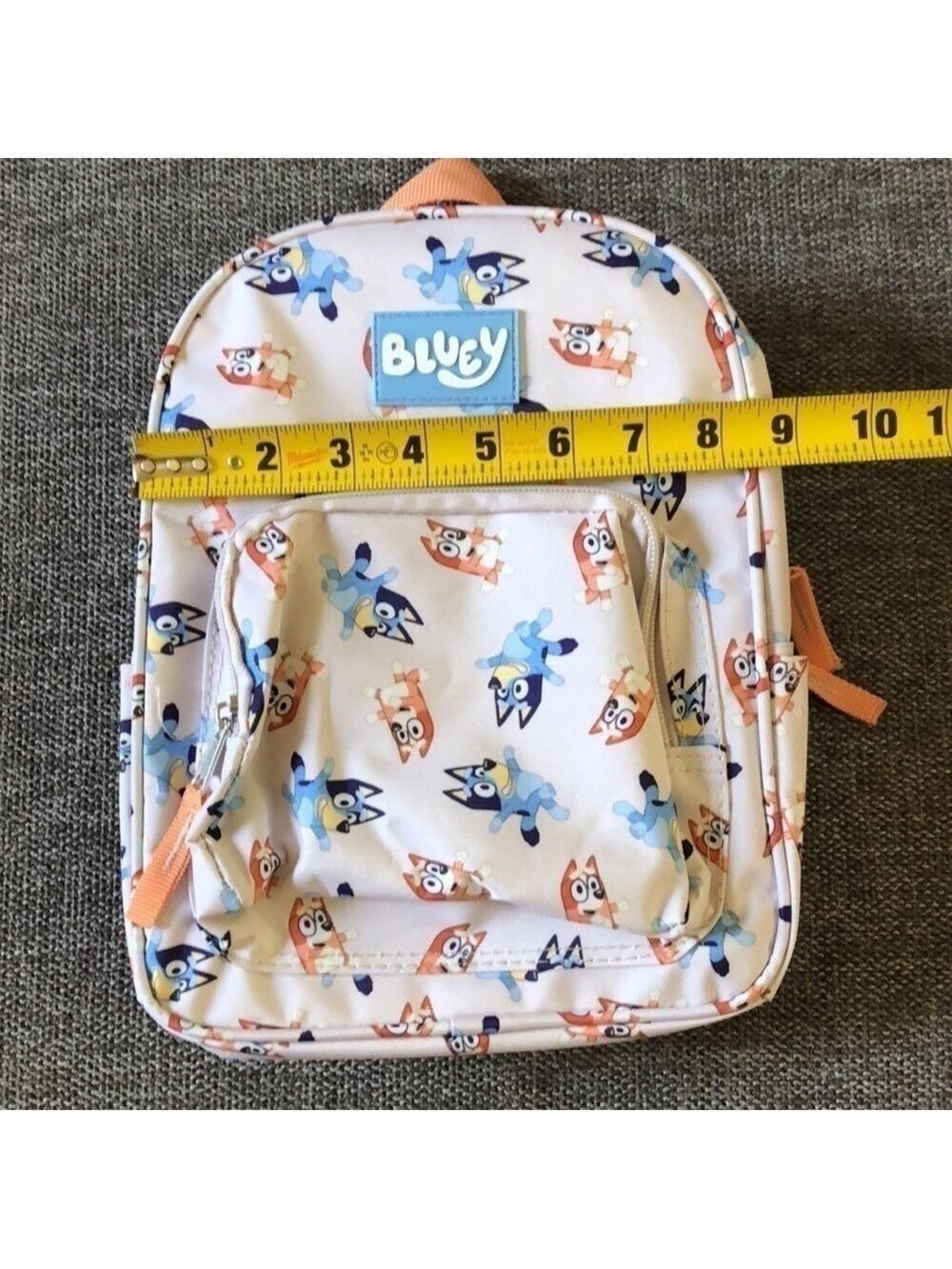 Moose Bluey Toddler Boy Girl Backpack Book Bag Gream Orange - Picture 15 of 15